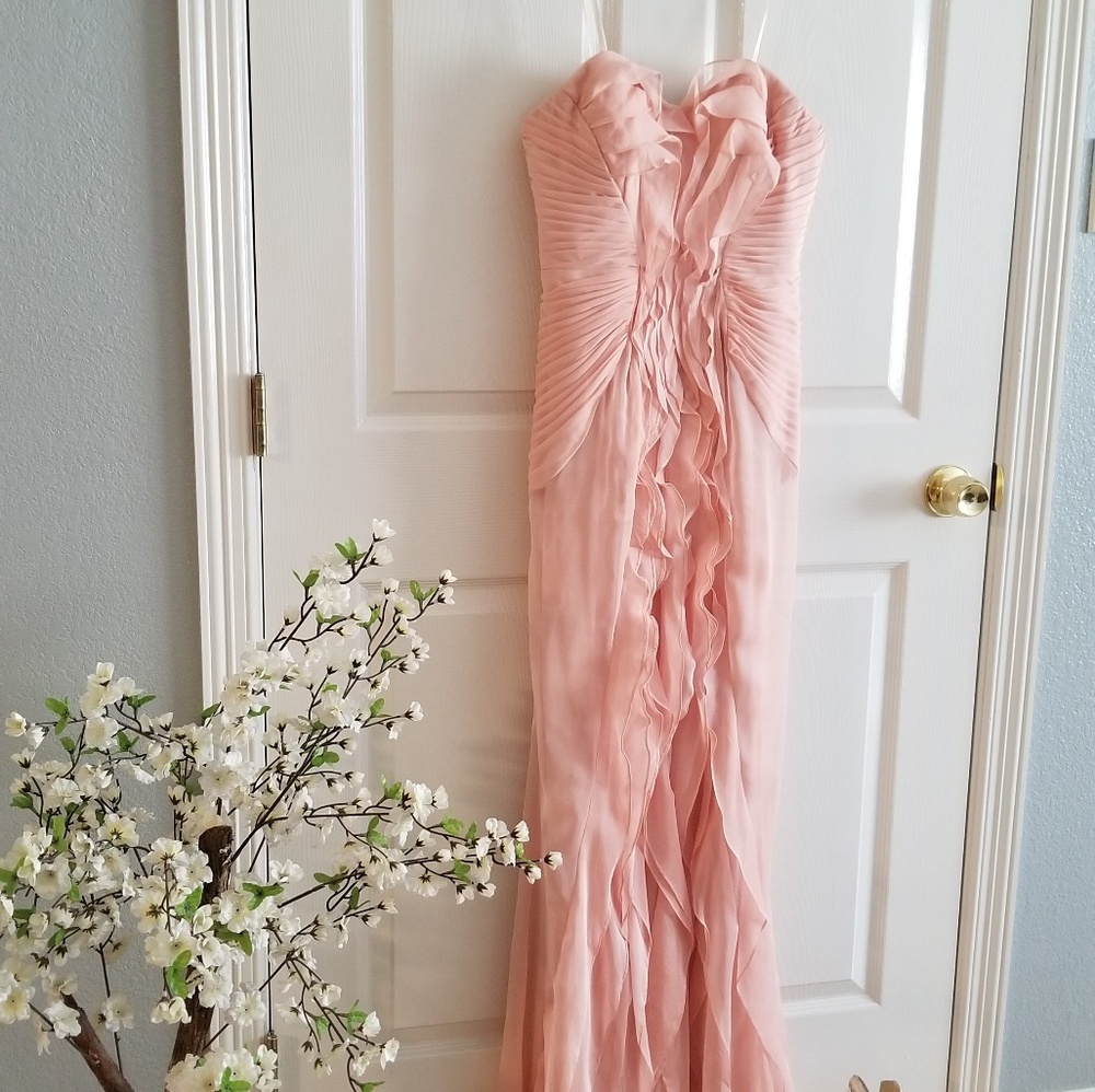 ADRIANNA PAPELL Gorgeous strapless long dress!!